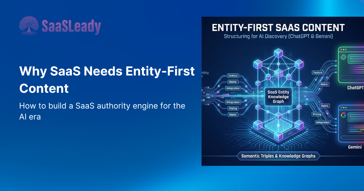Entity-First Content How to Structure SaaS Content for ChatGPT and Gemini