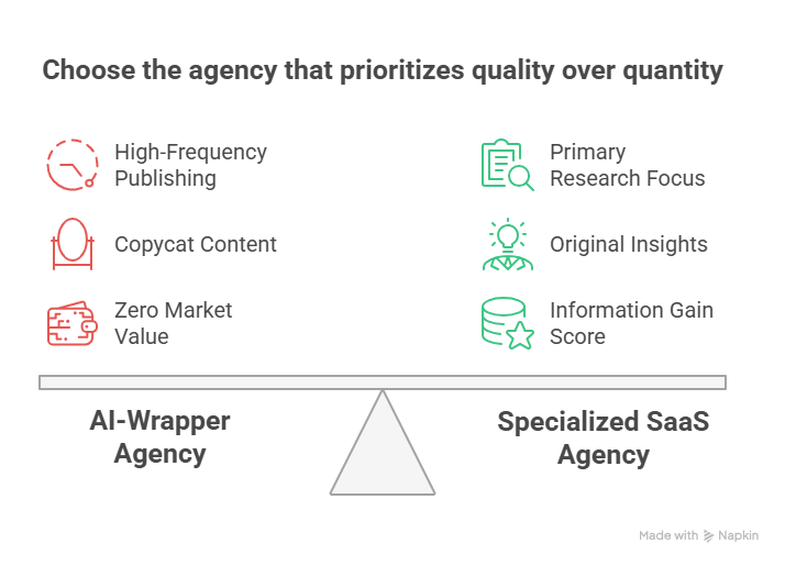 Human-Led Strategy vs. AI-Generated Volume_ The Decision Framework - visual selection Human-Led Strategy vs. AI-Generated Volume_ The Decision Framework