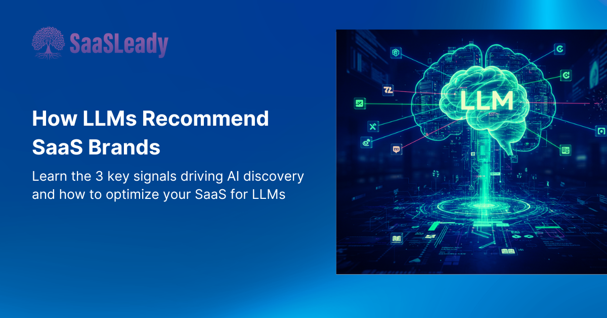 how llms recommend saas brands