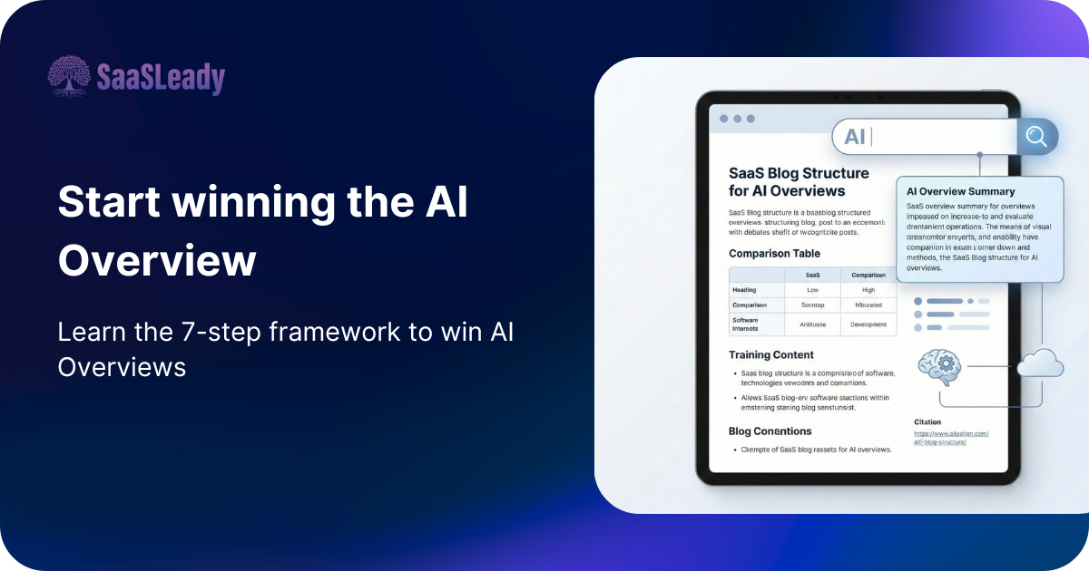 How to Structure a SaaS Blog Post for AI Overviews