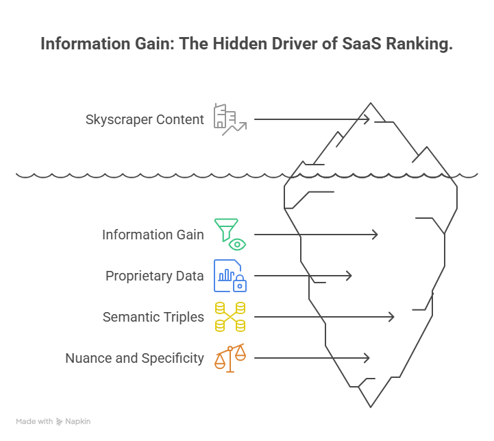 "Information Gain" as the Primary SaaS Ranking Factor